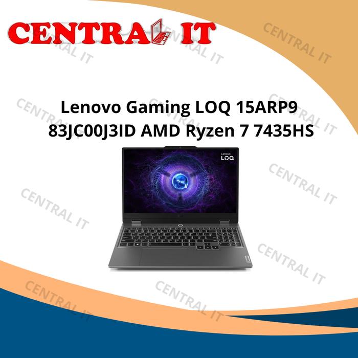 Gambar Lenovo Gaming LOQ 15ARP9 83JC00J3ID AMD Ryzen 7 7435HS Laptop Gaming 15.6 Inci Full HD IPS 144Hz NVIDIA GeForce RTX 4060 8GB RAM 12GB SSD 512GB Windows 11 Home & Microsoft 365 Basic Luna Grey dari CENTRAL IT BATAM undefined Tokopedia