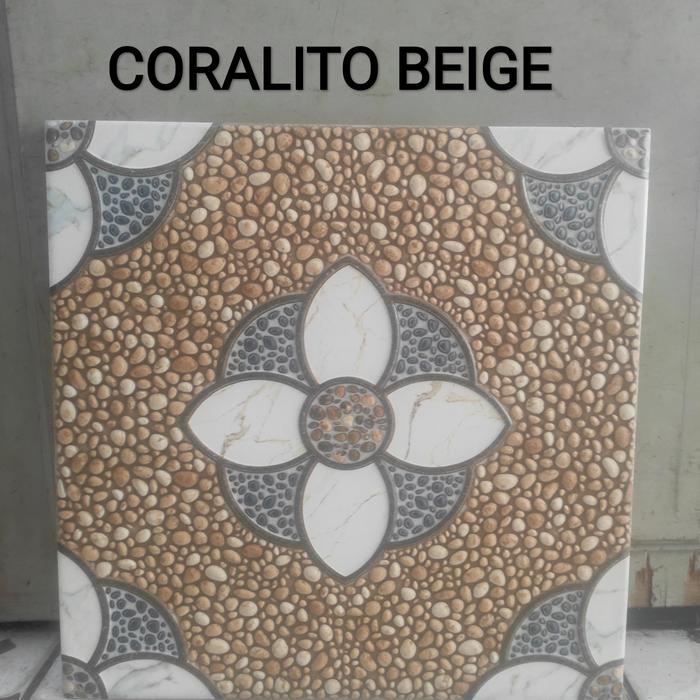 Gambar keramik mulia coralito beige kasar 40x40 dari HomzKitz undefined Tokopedia