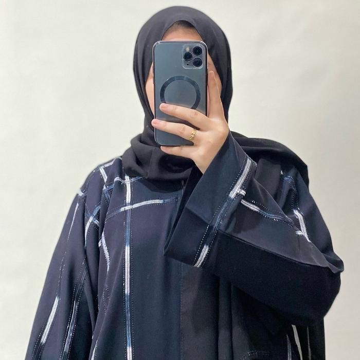 Gambar Abaya Original Saudi - Abaya Viera - Hitam, S Ld 100 Pb 130 dari DS Hijab Store undefined Tokopedia