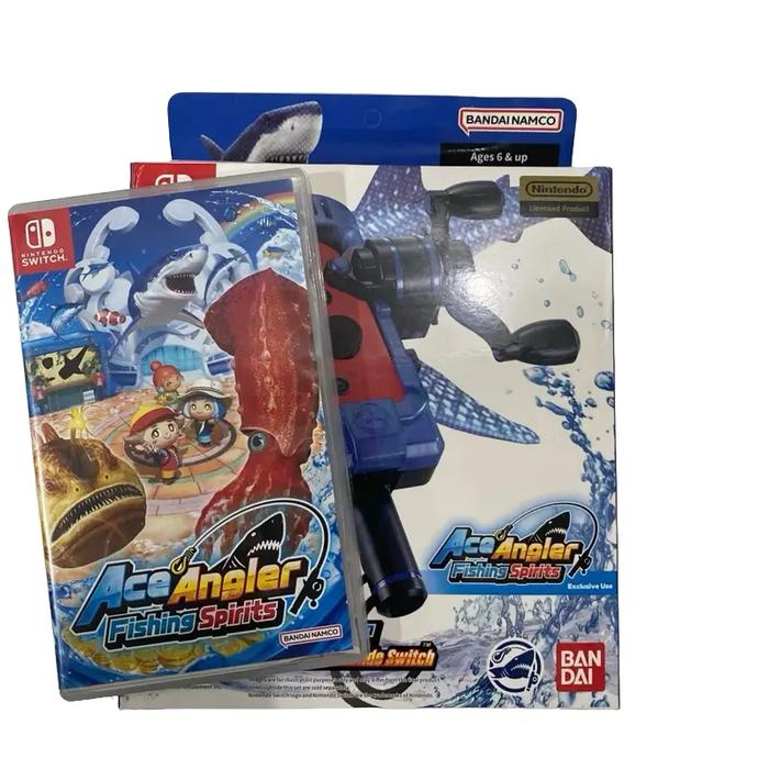 Gambar Nintendo Switch Ace Ace Angler + Fishing Rod Cobalt Blue Bundle Secondhand dari GameBayID undefined Tokopedia
