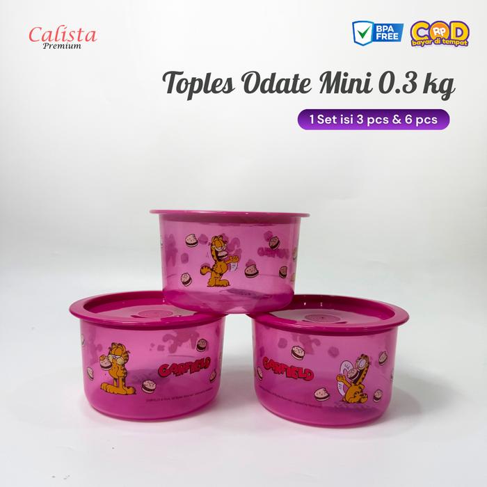 Gambar [Calista] Toples Odate 0.3 KG Set of 3 Pcs - 6 Pcs - PINK, 3 Pcs dari Calista Premium Kab. Tangerang Tokopedia
