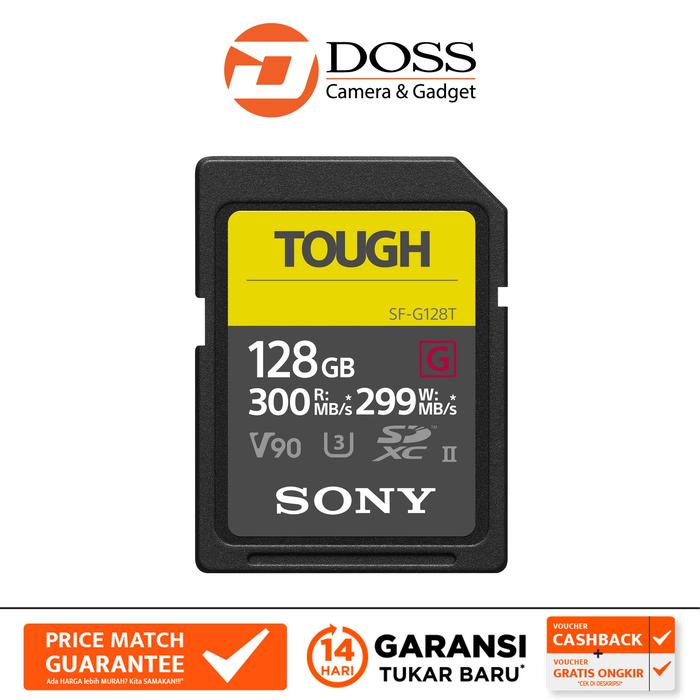 Gambar Memory 128GB SF-G Tough Series UHS-II SDXC Memory Card - 128GB dari DOSS Camera & Gadget Kota Administrasi Jakarta Pusat Tokopedia