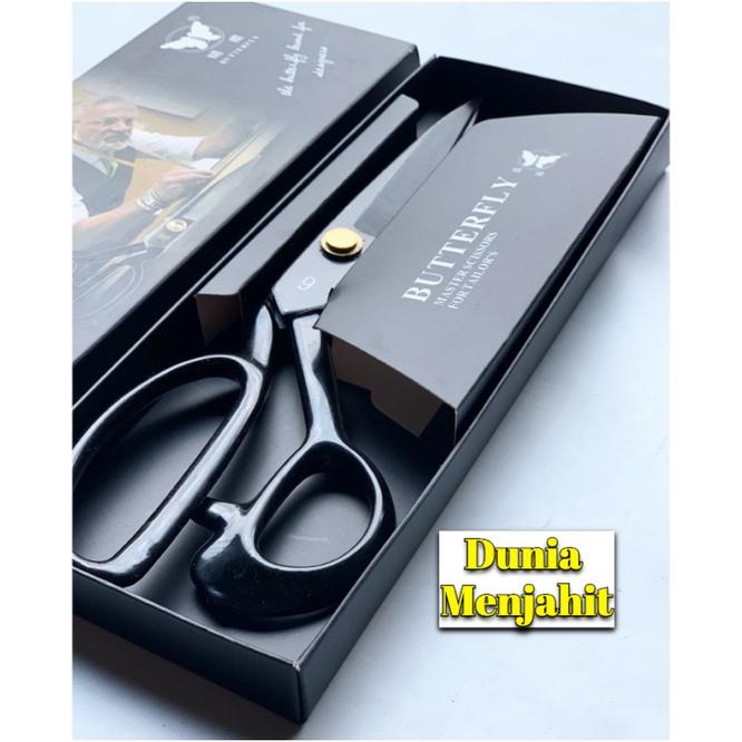 Gambar Gunting Kain Butterfly Original Hitam (Gunting Baja)  8" / 9" / 10" - 10 dari Dunia Menjahit undefined Tokopedia