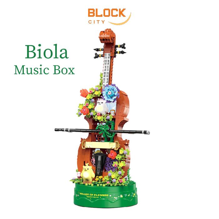 Gambar Block City - Zhe Gao Biola Music Box Kotak Musik Puzzle Block Bricks Balok Susun Plastik dari Blockcity undefined Tokopedia