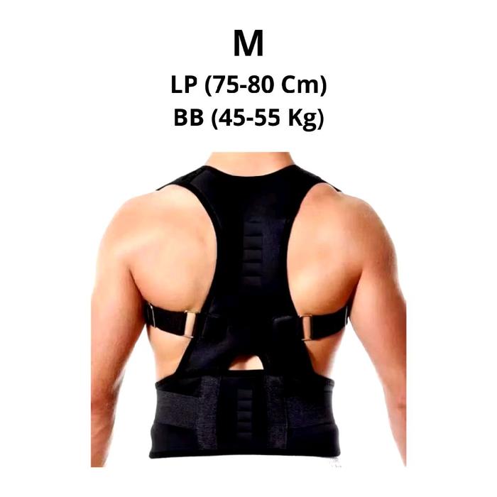 Gambar Alat Penyangga Punggung Pria Wanita Korset Penegak Badan Bungkuk Dengan Teknologi Magnetik Boxer Brace Posture - M dari GnK MITRA SLIM undefined Tokopedia