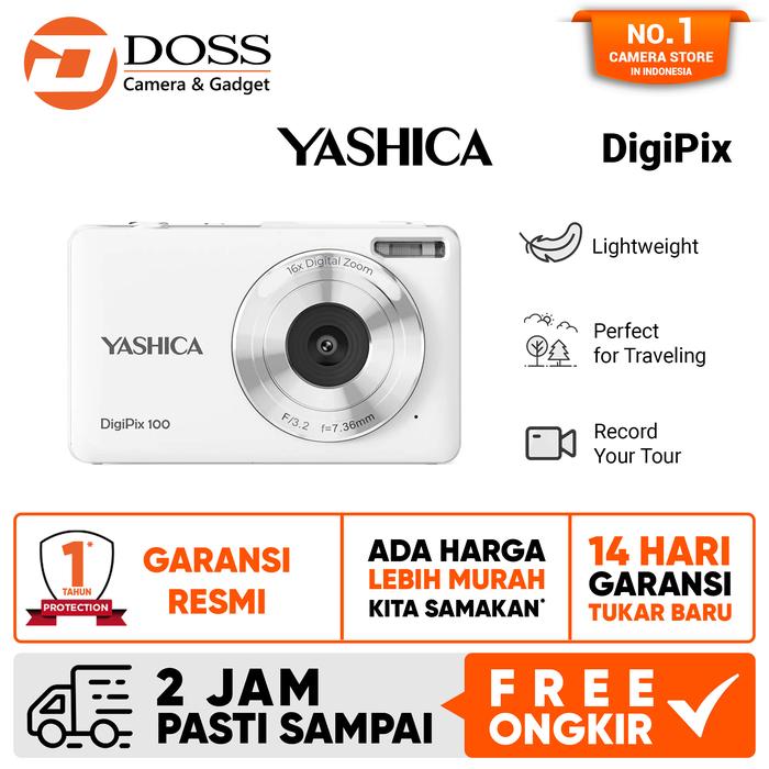 Gambar Yashica DigiPix 100 Compact Digital Camera - White dari DOSS Camera & Gadget undefined Tokopedia