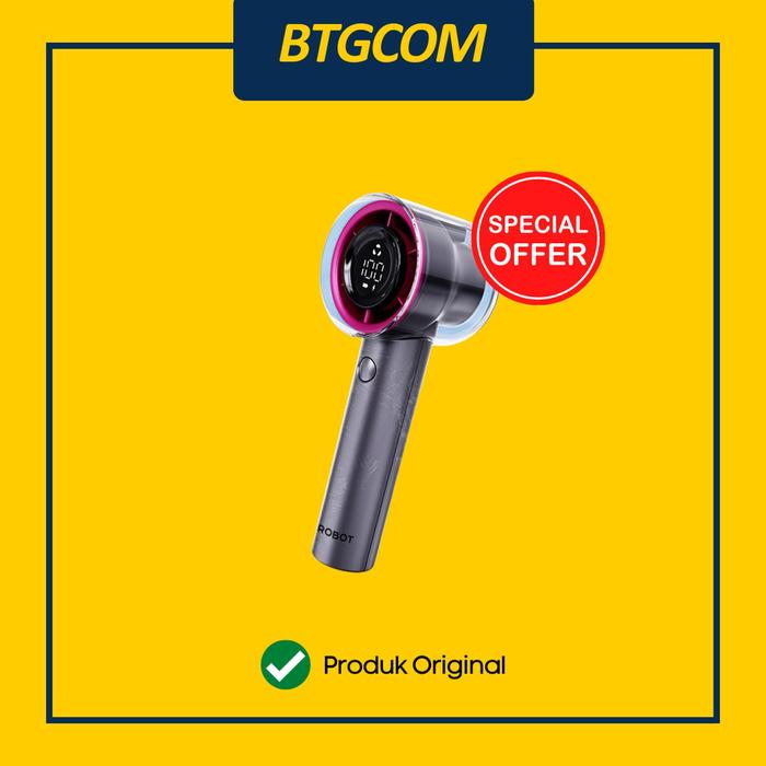 Gambar MINI FAN ROBOT RT-BF26 KIPAS ANGIN POWERFUL 15000RPM PORTABLE 3000MAH LED DIGITAL DISPLAY - GREY dari btgcom undefined Tokopedia