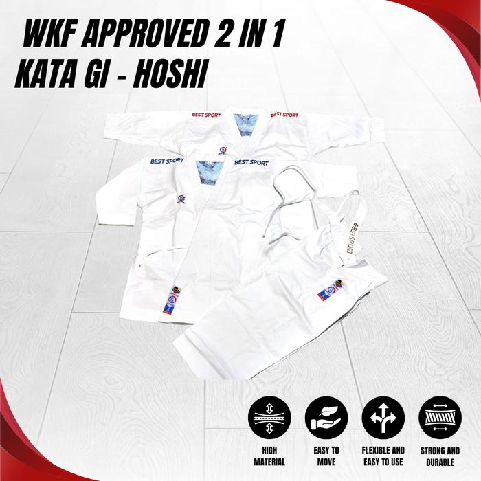 Gambar BestSport Seragam Karate / Baju Karate WKF Approved 2 in 1 Kata Gi - Hoshi dari berolahragadotcom undefined Tokopedia