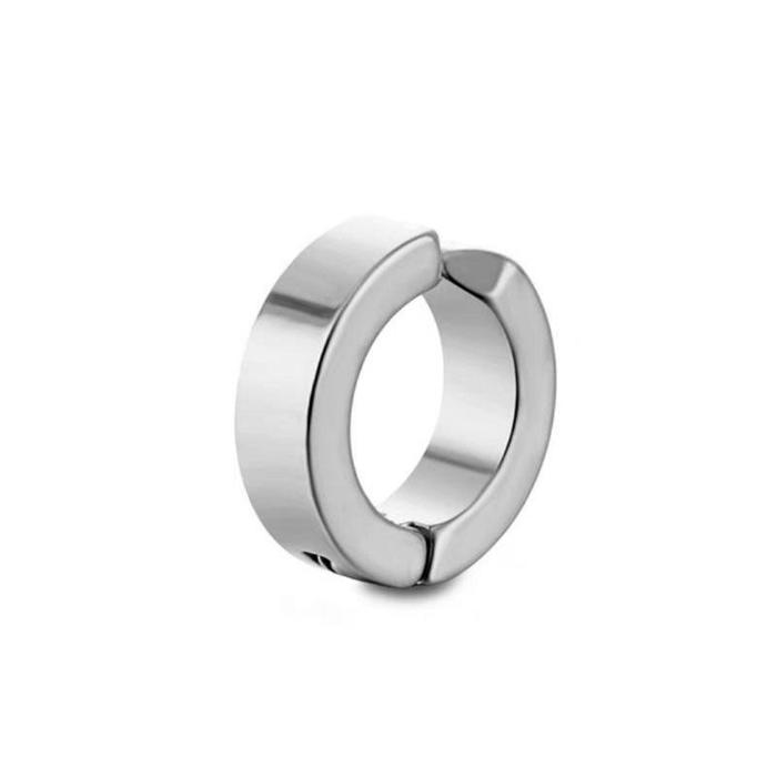 Gambar TERLARIS ANTING JEPIT TANPA TINDIK PRIA WANITA KOREA harian tittanium Earrings - silver, 1pcs dari Novia acc_NEW undefined Tokopedia