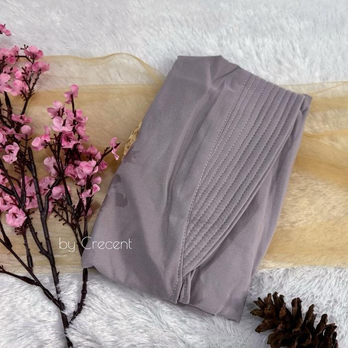 Gambar Hijab Jilbab Kerudung Bergo Instant Pet Sport Ukuran Size M Jumbo Menutup Dada  - Varian Lengkap Murah Original Premium 50x65cm Bahan Jersey - Abu Muda dari Crecent Cell undefined Tokopedia