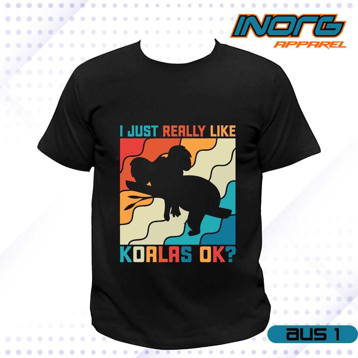 Gambar kaos oleh-oleh australia australi baju sydney perth tshirt kangguru souvenir tag label australia original aus1htm - AUS1, S dari inorg apparel undefined Tokopedia