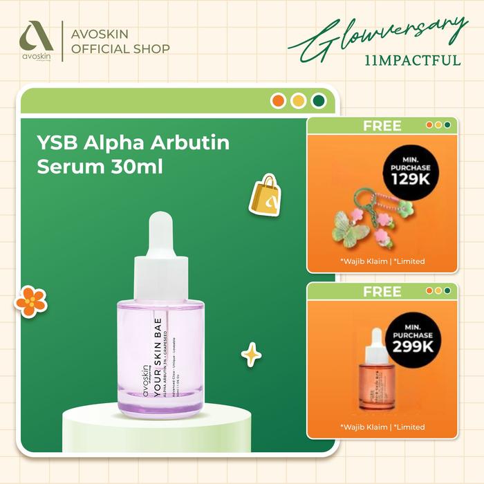 Gambar Serum Avoskin Your Skin Bae Alpha Arbutin 30ml -  Perawatan Samarkan Bekas Jerawat Muka - Dark Spot dari Avoskin undefined Tokopedia