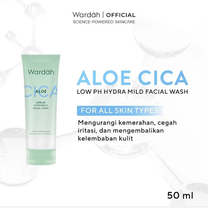 Gambar Wardah Aloe Hydramild Facial Wash – Dilengkapi Natural Aloe Vera - Wajah Bersih, Lembap, & Segar Alami! - WARDAH NATURE - Facial Wash 60ml dari Glam On Me undefined Tokopedia