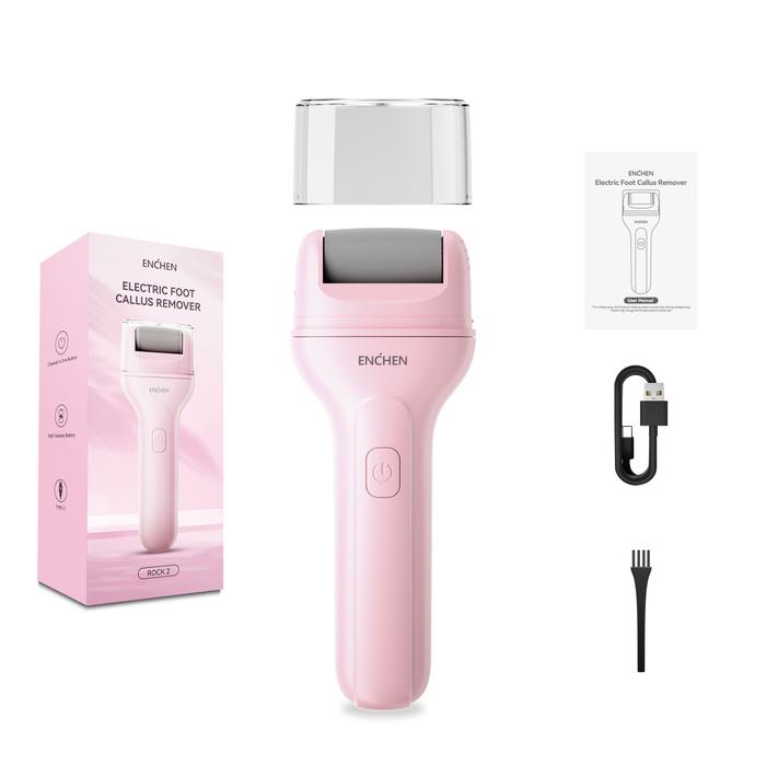 Gambar Enchen Rock 2 Set Perawatan Kulit Kaki-Penghalus Pengikis Tumit Kaki/ Penghalus Kaki Elektrik Untuk Kulit Mati Dan Kapalan / Electric Callus Remover Pedicure Menicure - Pink dari ENCHEN PERSONAL CARE Kab. Tangerang Tokopedia