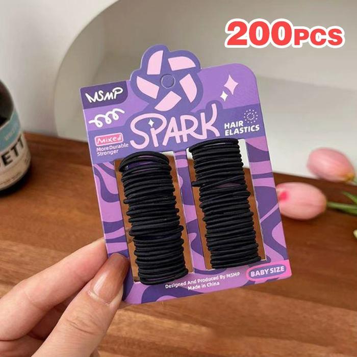 Gambar MOLFINE Ikat Rambut Anak 200 Pcs Elastis Tinggi Warna Warni Tidak Merusak Rambut Korea Fashion Cantik - A dari Molfine Shop Kab. Tangerang Tokopedia