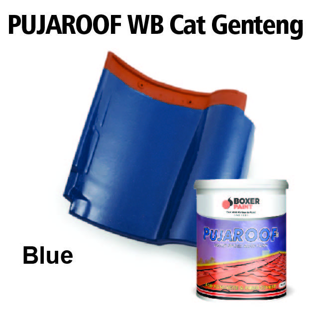 Gambar (20 KG) Cat Genteng PUJAROOF Water Based Roof Paint - Blue Doff dari Boxer Paint Official Store undefined Tokopedia