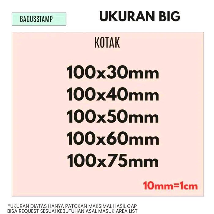 Gambar Stempel Warna Otomatis Flash Custom Standar ( Ukuran Besar ) - Lbh Besar 1 Wrn, Tinta Standar dari Nabangshop Bagusstamp undefined Tokopedia