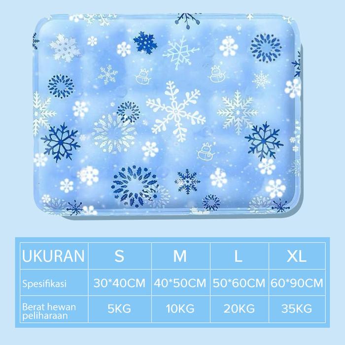 Gambar Kasur dingin untuk hewan peliharaan/Kasur anjing / kasur kucing / Kasur Pendingin untuk Hewan Peliharaan Pendinginan hewan peliharaan/ tempat tidur hewan peliharaan - Biru, XL(30-60KG，60 * 90cm dari Gudang besar_NEW undefined Tokopedia