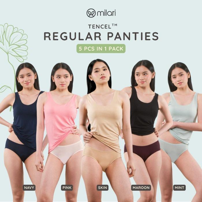Gambar Milari Koleksi Tencel Series, Reguler Tencel Panty Bundle 5Pcs/Pax - Reguler, M dari WearEclat undefined Tokopedia