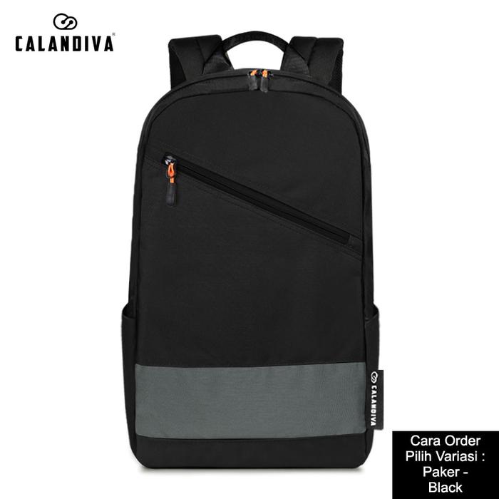 Gambar Peonia Calandiva PARKER Water Resistant Tas Ransel Extra Besar Wanita Pria Unisex Laptop Backpack Punggung Kantor Kerja Sekolah Kuliah Outdoor Trendy Fashion Style Travel Casual Anak Remaja Laki Perempuan Cewek Cowok Bag - Black dari PNA by Peonia undefined Tokopedia