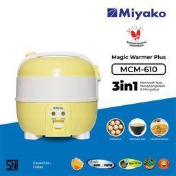 Gambar Miyako Magic com / Rice Cooker 0.63L Anti Lengket 3 in 1 Memasak Nasi & Mie Design Mini DM Original 100% Garansi 1 Tahun -DM - MCM 610 1L dari Dapurmurah.id undefined Tokopedia