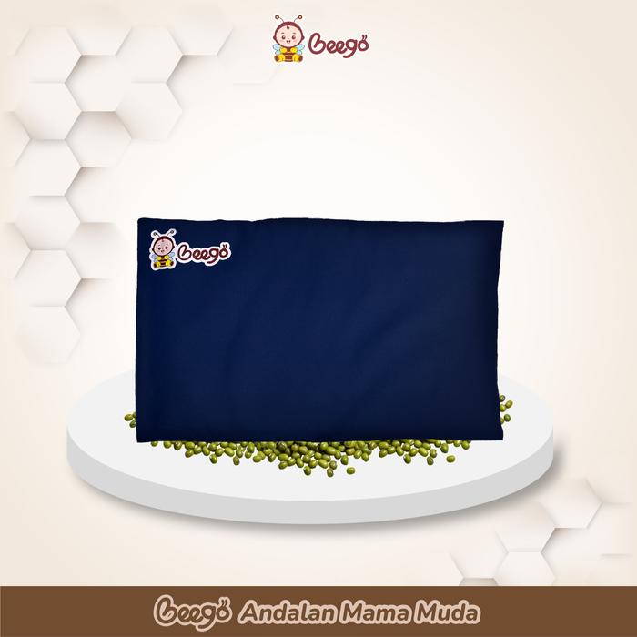 Gambar Bantal Beego Anti Peyang Kulit Kacang Ijo Bayi Bunda - Navy dari Beego Store undefined Tokopedia