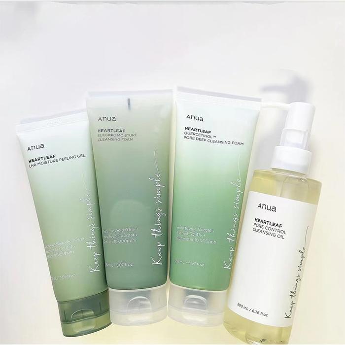 Gambar Anua Heartleaf Moisturizing Korean Skin Care Set Toner Emulsion Anti-aging Fade Fine Lines Deep Cleaning Facial Cleanser dari AGEN MOTIFSILFU TETBARUU undefined Tokopedia