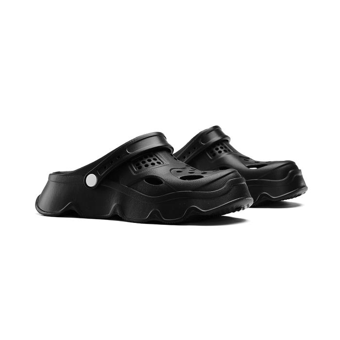 Gambar Sandal Kodok Pria Dewasa Casual EVA Sendal Cowok Slop Hitam Beige Puith Sendal Terbaru - BLACK, 43 dari DERTA' Official Store undefined Tokopedia