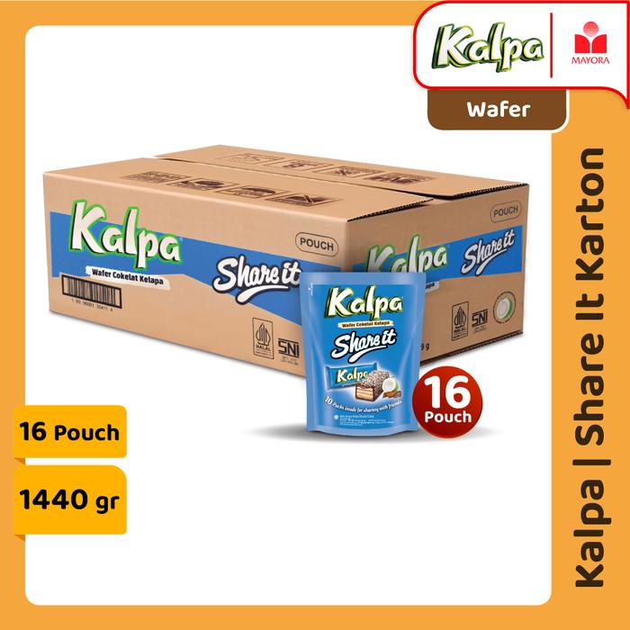Gambar 1 Karton Wafer Kalpa Share it Wafer Cokelat Kelapa dari Mayora undefined Tokopedia