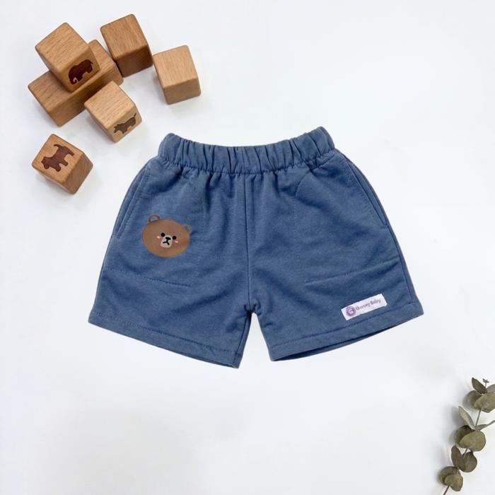 Gambar Gummy Baby Celana Pendek Santai Anak Laki-Laki Perempuan 1-3 Tahun Short Pants Bayi Anak - Grey Bear dari Baju Anak Nyaman Kekinian Kota Cimahi Tokopedia