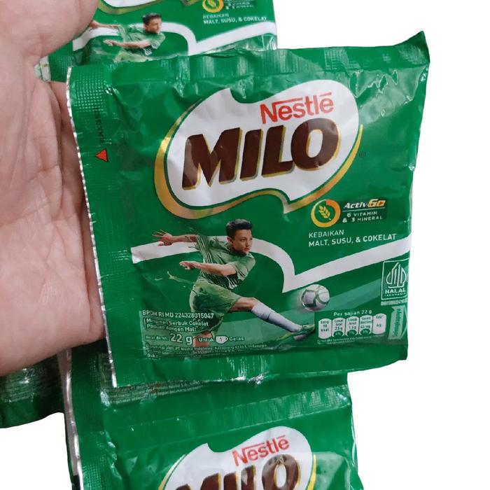 Gambar Susu Serbuk Coklat Milo 1 Sachet 22 Gram - Kaya Akan Nutrisi dan Rasa Coklat - Chocolate Cokelat dari Berkahmartkediri undefined Tokopedia