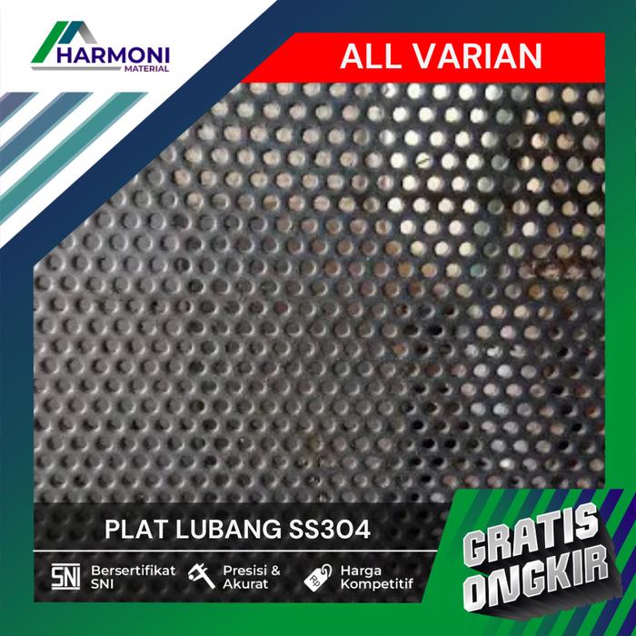 Gambar Plat Besi Lubang perforated Stainless Steel SS304 Diameter 1mm 2mm 3mm 4mm 5mm 6mm 7mm 8mm 9mm 10mm 11mm 12mm Tebal Plat 0.8mm 1mm 1.2mm 1.5mm 2mm 3mm x 4x8 Feet / 1200x2400 mm / 120x240 cm / 1,2x2,4 Meter SNI Sertifikat Harga dan Ukuran Sesuai Spek dari HARMONI MATERIAL undefined Tokopedia