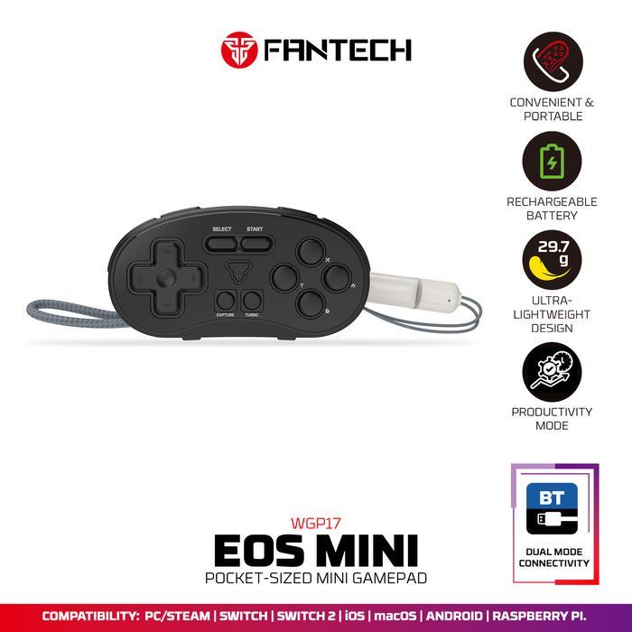 Gambar Fantech WGP17 / WGP-17 EOS Mini Pocket Size Mini Wireless Gamepad Joystick Portable - Black dari Starcomp Semarang Kota Semarang Tokopedia