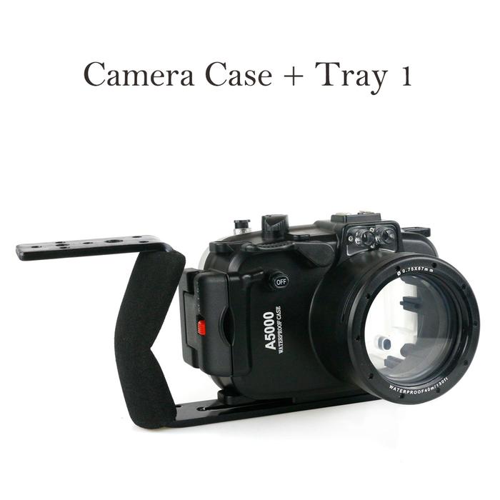 Gambar 40m 130ft Waterproof Box Underwater Housing Camera Diving Case for Sony A5000 A5100 A6000 A6300 A6400 16-50mm lens Bag Cover - Case and Tray 1, Sony A6000 16-50mm dari iibbuuhhaarrttaattii124 undefined Tokopedia