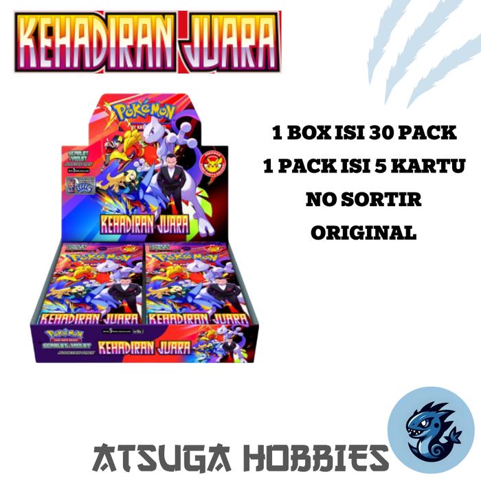 Gambar Kartu Pokemon “Kehadiran Juara” - Scarlet & Violet Original Booster Box sv10s dari Atsuga Hobbies undefined Tokopedia