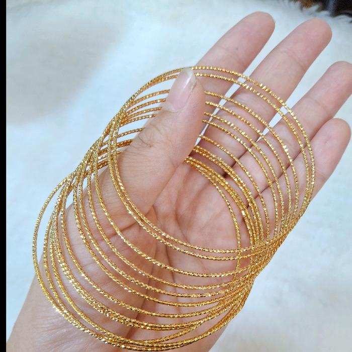 Gambar Gelang Keroncong xuping set Persis Emas asli - 1, 58 dari Sabrina Acc undefined Tokopedia