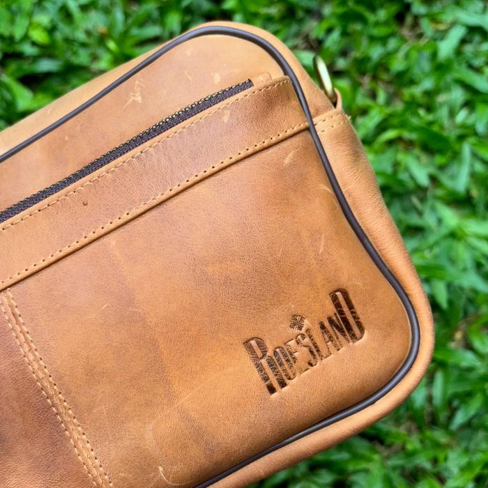 Gambar BRAHMAN - Tas kulit sapi asli berjenis Crazy Horse by Roesland Leather - Tan dari Roesland Leather Goods undefined Tokopedia