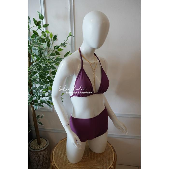 Jual Bikini Holic Bikini Basic Boxer Swimwear Bikini Navy