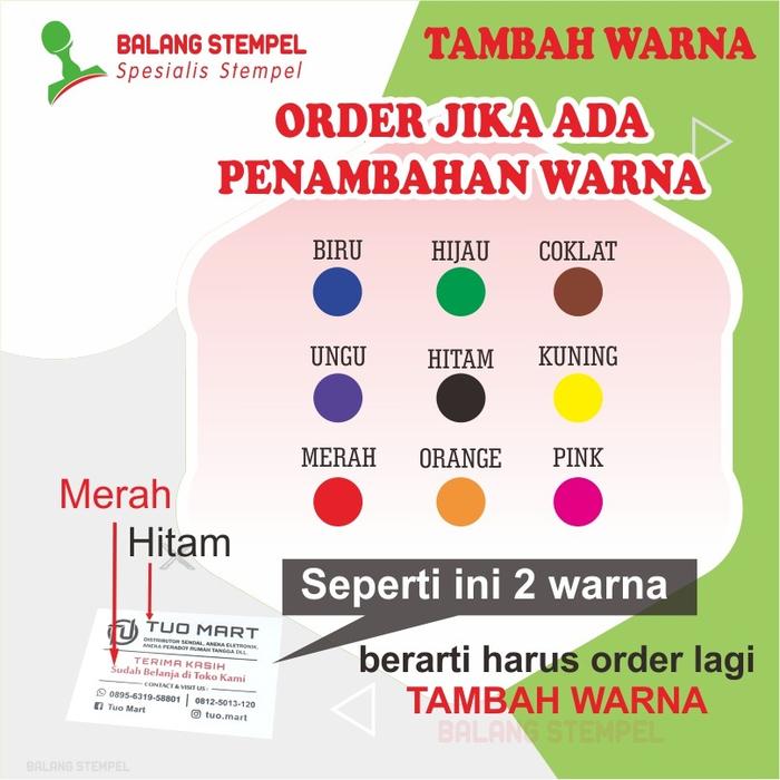 Gambar Stempel Flash Warna Otomatis Custom Stampel Cap Toko Perusahaan Stamp - TAMBAH WARNA dari balang stempel undefined Tokopedia