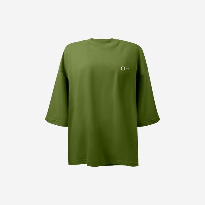 Gambar John&Jill Oversize Short Sleeve Women Big Size - Army, 3XL dari john jill undefined Tokopedia