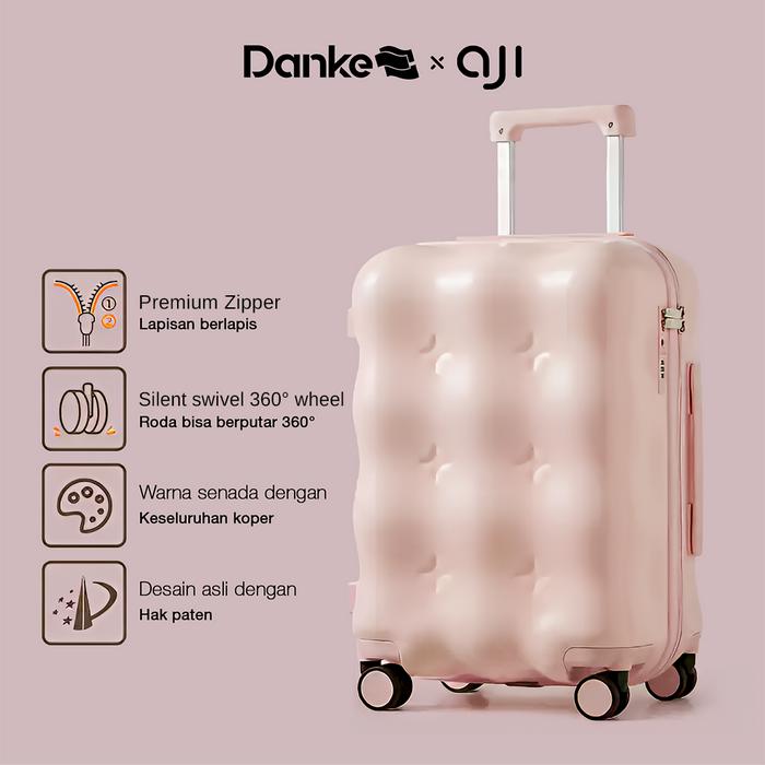 Gambar Danke x Aji Cotton 24Inch A7079 - Koper 24 Inch - Pink dari danke.indonesia undefined Tokopedia
