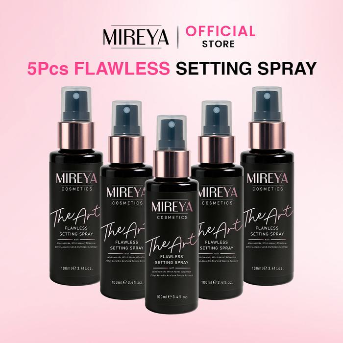 Gambar [ PAKET 5 PCS ] Mireya The Art Flawless Setting Spray 100 ML - 5PCS SETTING SPRAY 100ML dari Mireya Cosmetics undefined Tokopedia