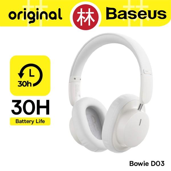 Gambar Baseus Bowie D05 Wireless Headphone Bluetooth 5.3 Wired Bass Headphones 40mm 70 Jam - Bowie D03, Putih dari Liem Group undefined Tokopedia