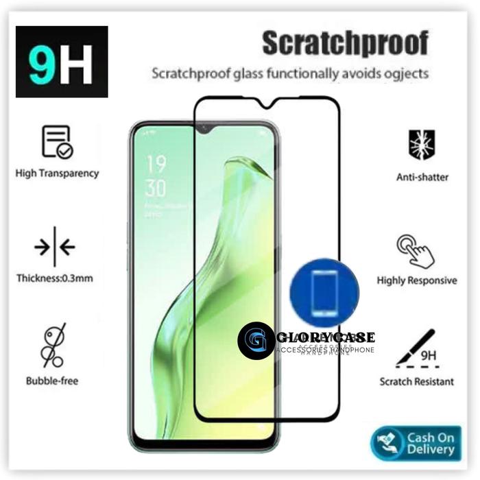 Tempered glass full lem screen protector untuk Samsung A12 M12 M21 M32  M21, tempered glass