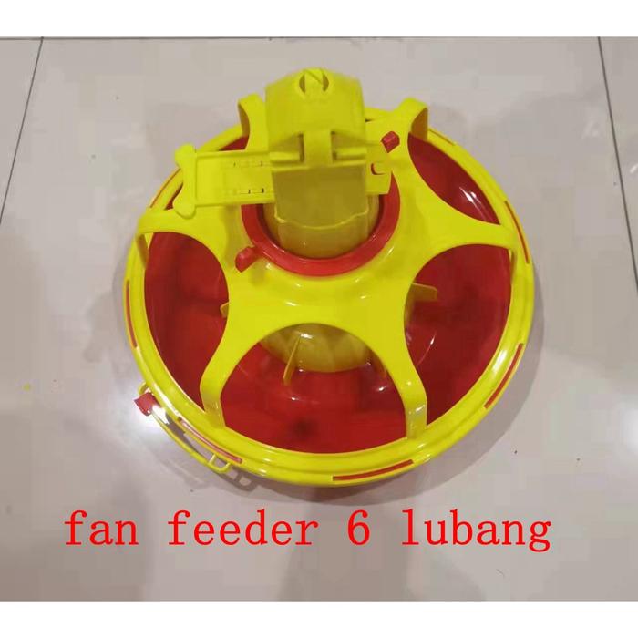 Gambar Fan Feeder Pan Feeder Pakan Otomatis Tempat Alat Pakan Ternak Kandang Ayam Bebek Terlaris - 6 lubang, orange putih dari Dahliadewi12 undefined Tokopedia