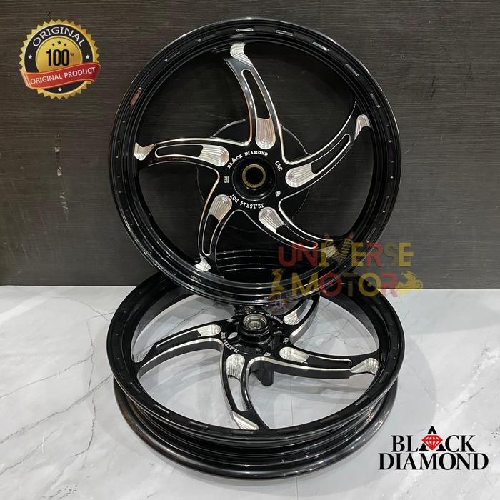 Gambar VELG BLACK DIAMOND SERIES KSPEED VARIO 110 / 125 / 150 NEW OLD / BEAT / SCOOPY / MIO SPORTY / SMILE / J / SOUL GT 115 / FINO / RACING ALUMUNIUM FORGED KSPEED K SPEED BINTANG LAUT 185 x 215 14 BD-551 - BLACK, MIO SPORTY / MIO J dari SHOP universal undefined Tokopedia