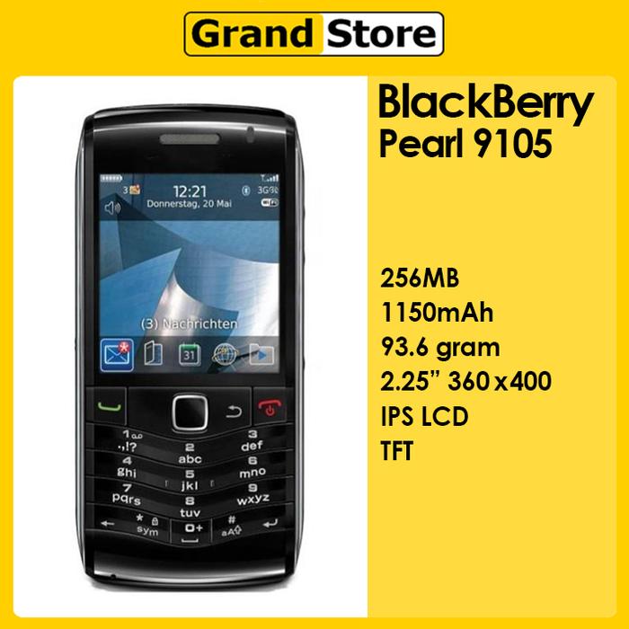 Gambar Blackberry Pearl 9105 3G Original Fullset Hp Jadul Klasik Modern Legendaris dari Grandstoreid1 undefined Tokopedia