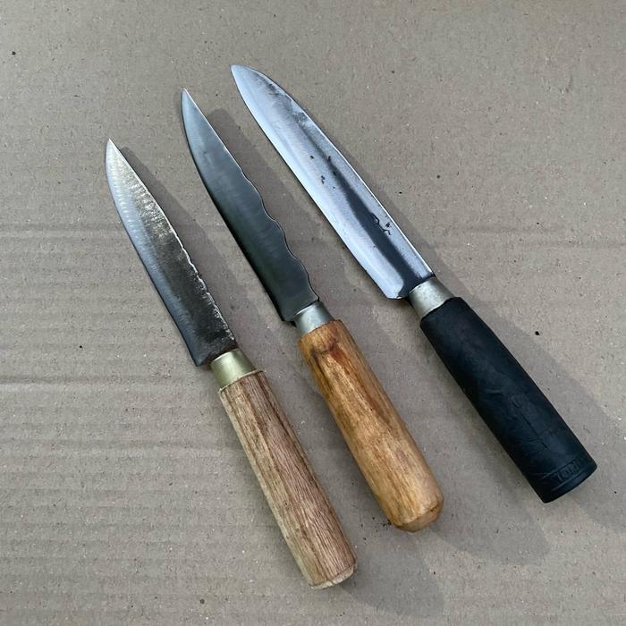 Gambar Pisau Dapur Murah Set 3pisau Pisau Baja Hss ex Gergaji Pisau Sayur Pisau Gergaji Kitchenware Bonus  Talenan garnish Daging - 3 pisau bonus talenan dari Setiya komplit undefined Tokopedia