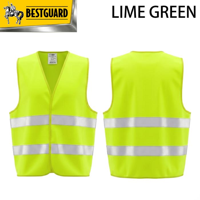 Gambar BESTGUARD Rompi Safety Reflektor Jaring Bernapas All Size Rompi Proyek K3 Pengendara Motor Tukang Parkir Pekerja Malam Hari - LIME GREEN dari Bestguard Store Kota Administrasi Jakarta Utara Tokopedia
