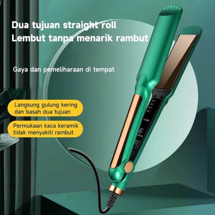 Gambar MAIMEITE Hair Straightener Catokan Rambut 2in1 Catok Keriting Lurus Keratin Ceramic 30Watt - Green dari MAIMEITE Store undefined Tokopedia